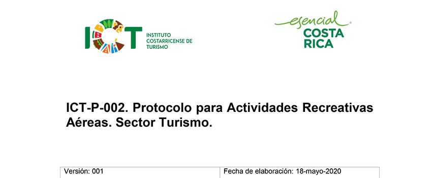 Protocolo ICT-P-002 Actividades Recreativas Aéreas Sector Turismo